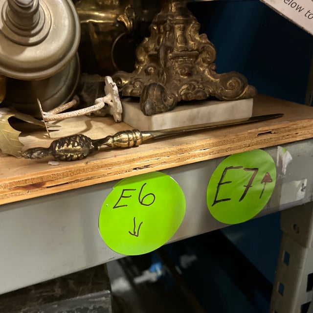 Brass 1970s England Brass Letter Opener Pineapple Design For Sale - Image 8 of 8