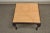 Wood Antique Schmieg & Kotzian Mahogany Wood Queen Anne Square Stool Bench Ottoman For Sale - Image 7 of 11
