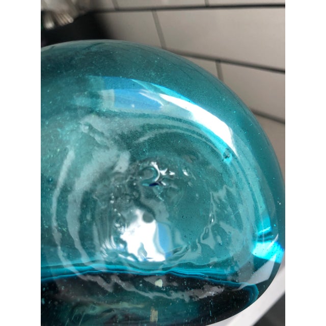 Late 20th Century Handblown Glass Hanging Wall Vase For Sale - Image 9 of 10