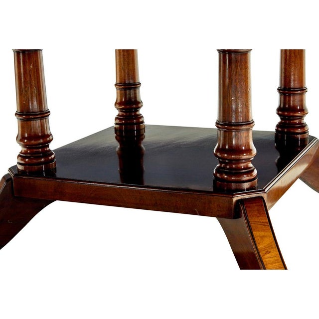 Large Antique Sheraton Inspired Dining Table, 1990 For Sale - Image 6 of 10