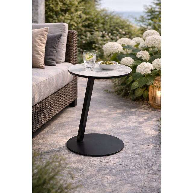 Serene Outdoor Modern Outdoor Side Table For Sale - Image 4 of 9