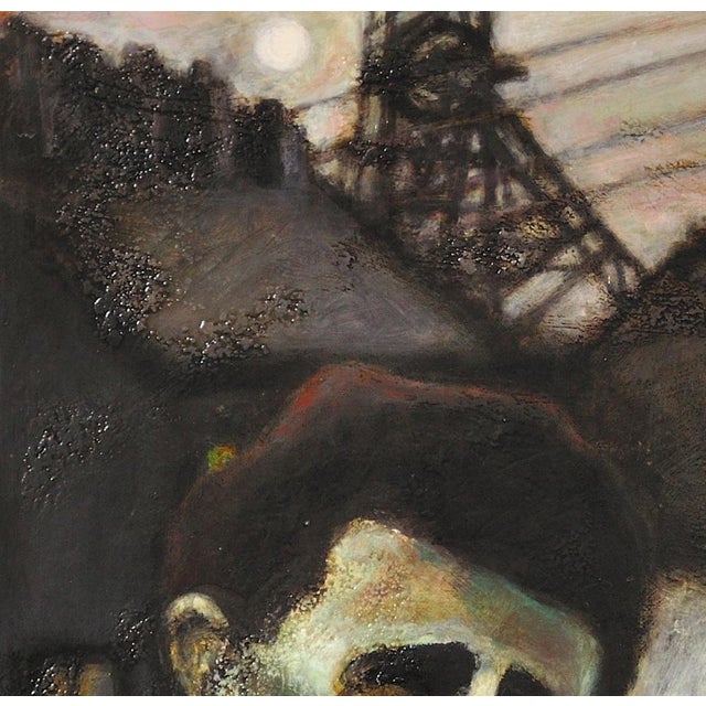 Peter Ross, The Young Richard Burton and His Father, Pontrhydyfen, Neath, Port Talbot, Wales, Oil Painting, 2013, Framed For Sale - Image 6 of 18