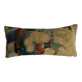 16th Century Antique Brussels Renaissance Tapestry Pillow For Sale