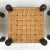 Wood Vintage Woven Jute and Mahogany Stools - Set of 3 For Sale - Image 7 of 12