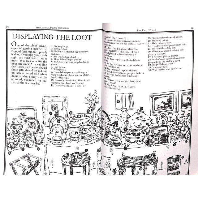 "The Official Preppy Handbook" 1980 Birnbach, Lisa (Inscribed) For Sale - Image 12 of 15