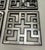 Mid 20th Century Vintage Hollywood Regency Fretwork Geometric Wall Mirrors, Set of 4 For Sale - Image 5 of 14