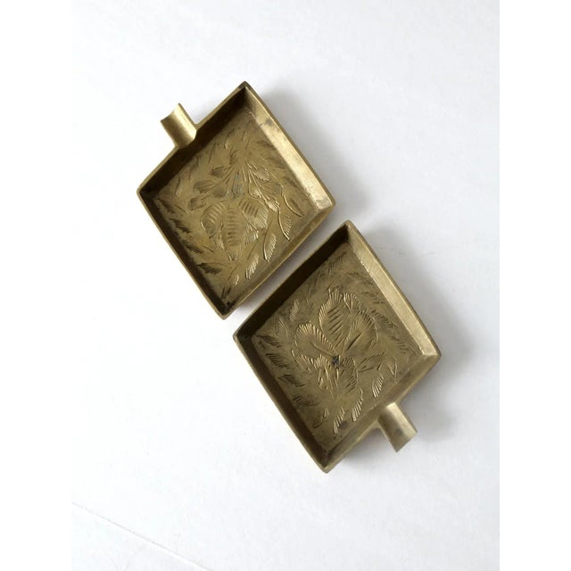 Vintage Brass Ashtray Pair For Sale - Image 11 of 11