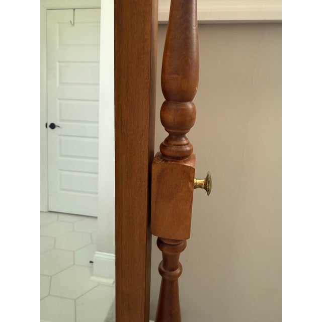1970s Vintage Tell City Chair Co. Tabletop Cheval Mirror For Sale - Image 5 of 5