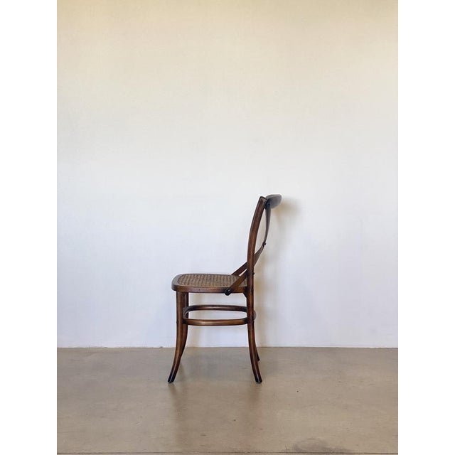 Chairs in Beech Wood and Vienna Straw, 1960s, Set of 4 For Sale - Image 4 of 18