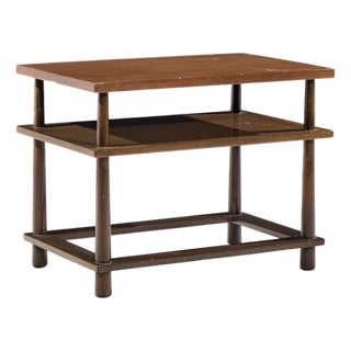 Robsjohn Gibbings for Widdicomb Mid Century Mahogany Tiered Side Table For Sale