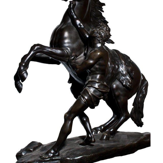 19th Century Bronze Horse and Charioteer Original Decorative Sculpture For Sale - Image 4 of 5