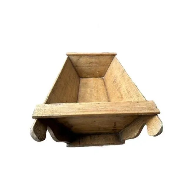 1900 - 1909 Early 1900s European Wood Dough Bowl For Sale - Image 5 of 5