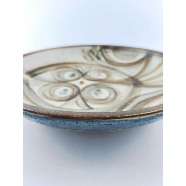 Large Mid-Century Modern Danish Studio Pottery Bowl by Noomi Backhausen for Søholm, 1960s, in Flawless conditions....