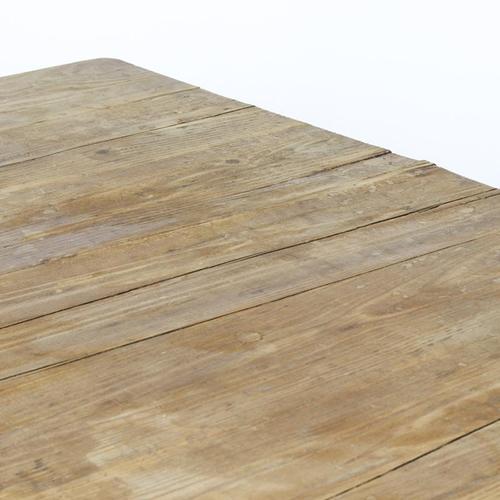 Rustic Large Countryhouse Pine Wood Worktable For Sale - Image 3 of 12