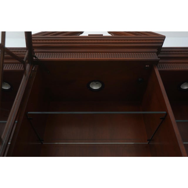 Baker Furniture Company Baker Chippendale Historic Charleston Mahogany China Cabinet For Sale - Image 4 of 18