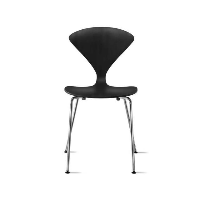1950s Mid-Century Modern Side Chair with Steel Legs attributed to Norman Cherner, 1950s For Sale - Image 5 of 16