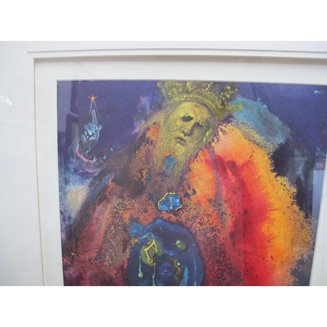 Abstract Salvador Dali Framed Lithograph Signed in Plate Vanity of Vanities With Coa For Sale - Image 3 of 11