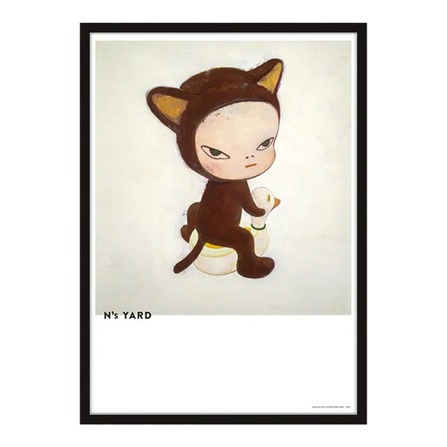 Yoshitomo Nara, Harmless Kitty, 2021 - Black Frame For Sale