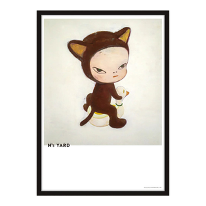 Yoshitomo Nara, Harmless Kitty, 2021 - Black Frame