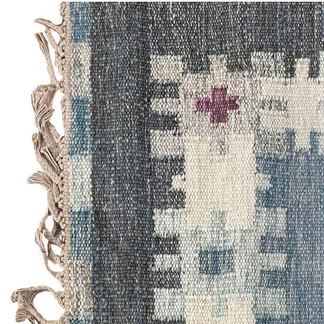 Textile Modern Swedish Style Flat Weave Wool Rug by Doris Leslie Blau For Sale - Image 7 of 7