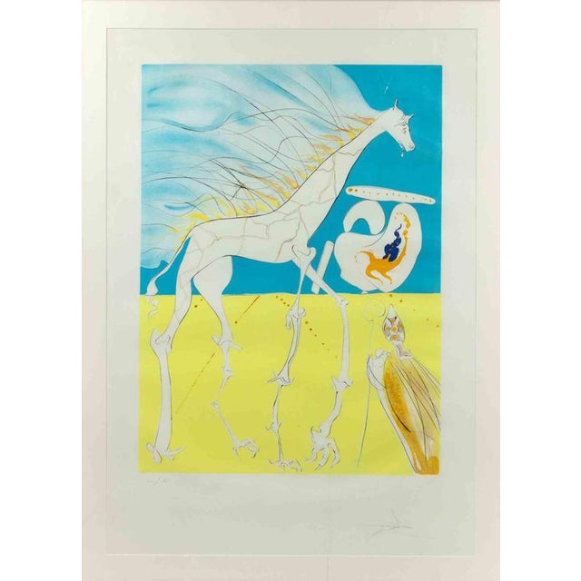 After Salvador Dalí, The Saturnian Giraffe, 1974, Etching For Sale - Image 6 of 6