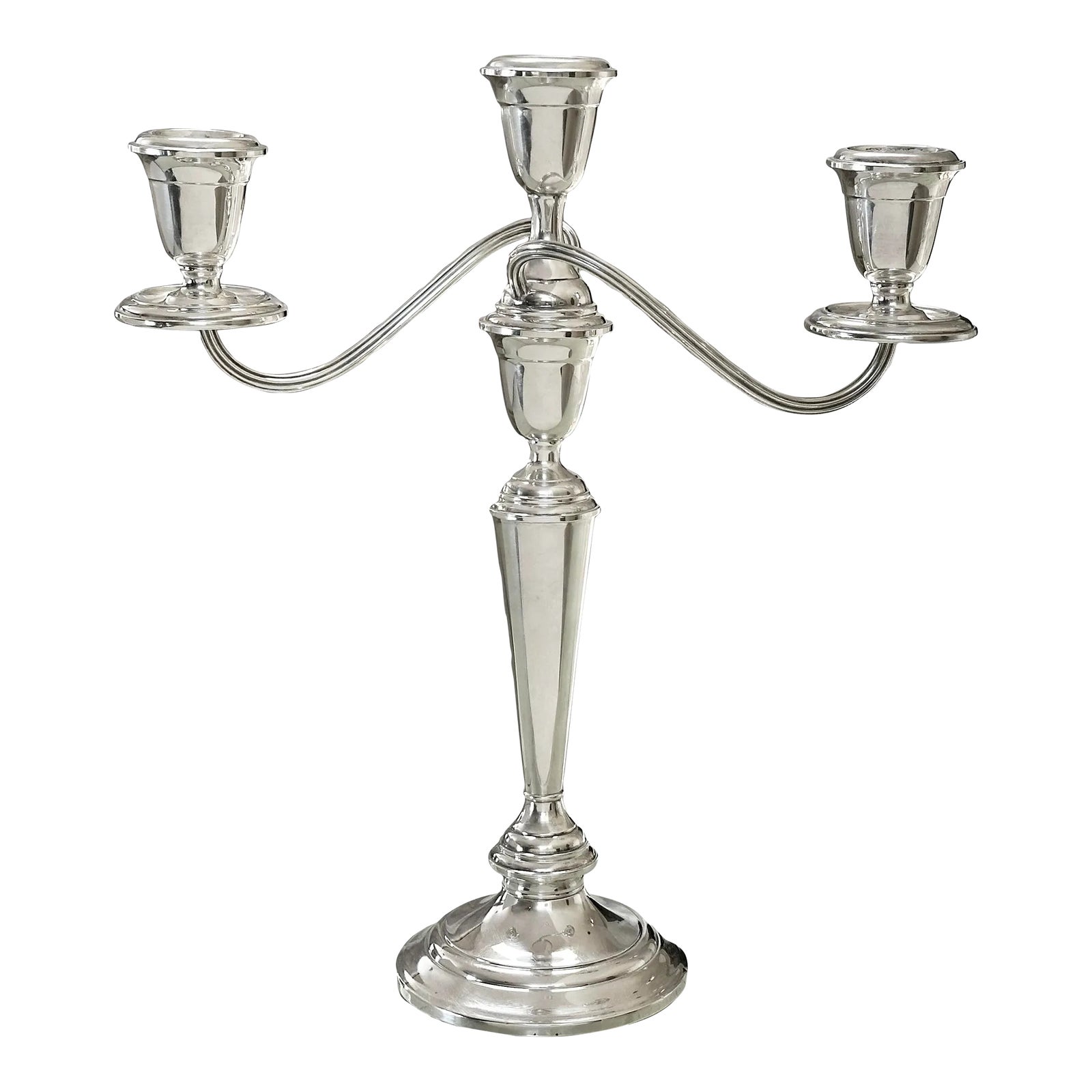 Vintage Alvin Sterling Silver S257 Twisted Arm Candelabra Chairish