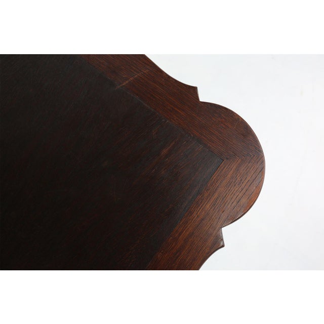 Brown French Card Table in Wood, 1890s For Sale - Image 8 of 13