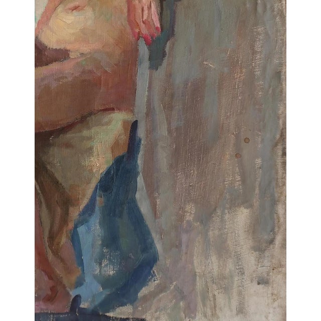 Vintage Erotic Nude Oil Painting, Ukrainian Artist Sokolovsky, 1960s 78-60 For Sale - Image 6 of 6
