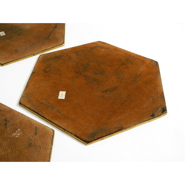 Brutalist Aluminum and Brass Coasters by David Marshall, 1970s, Set of 5 For Sale - Image 18 of 18