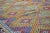 Vintage Turkish Anatolian hand woven kilim with natural colors,organic wool and geometric pattern.