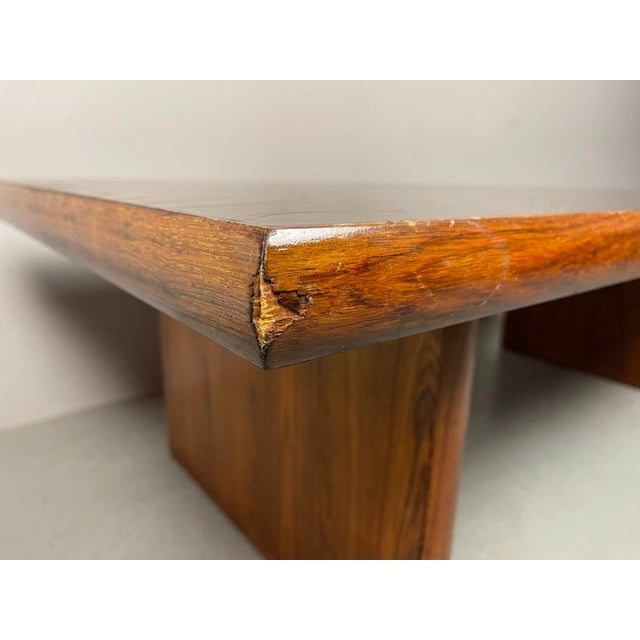 Artistic Brutalist Brass-Etched Coffee Table in the style of Bernhard Rohne, Germany, 1960s For Sale - Image 10 of 17