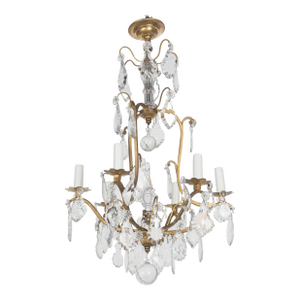French Louis XV Style Crystal Chandelier