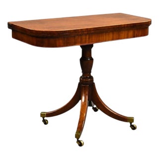 Regency Mahogany Card Table, 1810 For Sale
