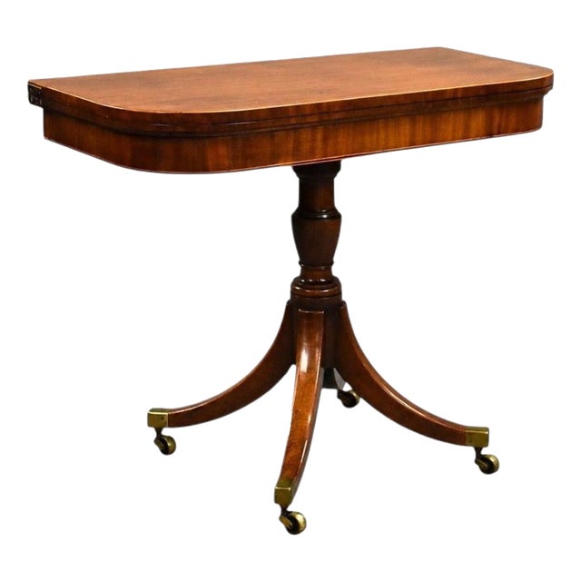 Regency Mahogany Card Table, 1810 For Sale