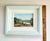 Blue 1970s Original Carolton Barron Florida Marsh Landscape Painting in Light Blue Frame For Sale - Image 8 of 9