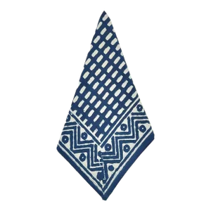 Cabana Napkin, Indigo Zigzag, Set of 8
