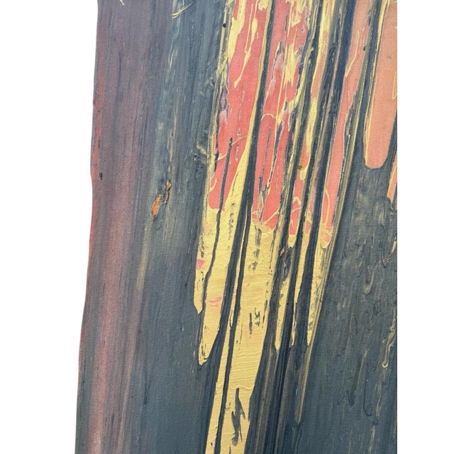 Black Francine Tint, Large Modernist Abstract Color Field Acrylic Painting Woman Artist Francine Tint For Sale - Image 8 of 18