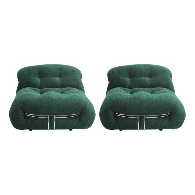 Set of Soriana Lounge Chairs by Tobia Scarpa for Cassina, 1960s For Sale