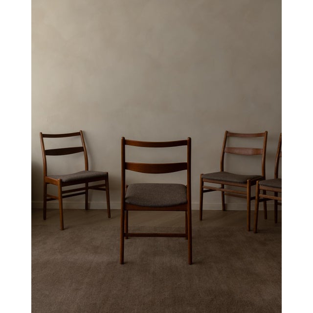Minett Dining Chairs in Teak by Yngve Ekström for Troeds, Sweden, 1960s, Set of 4 For Sale - Image 6 of 18