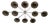 21st Century Dieci Polished Chrome Smoky Bubbles Murano Flush Mount by Fabio LTD For Sale