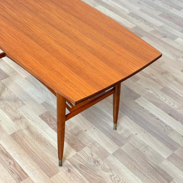 Coffee Table in Teak & Beech, Sweden, 1950s-1960s For Sale - Image 3 of 7