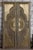 1920s Vintage Brass-Clad Hand-Carved Sliding Barn Door With Artisan Detailing 80x48 For Sale - Image 5 of 8