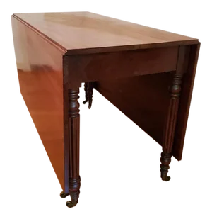 Early 19th Century Federal Baltimore Drop Leaf Dining Table