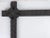 Antique late 19th century folk art hand carved wood picture frame. Maltese cross corners with brass center tacks. Fits a...