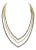 Estate 54.60ct Diamond & Sapphire 18k Yellow Gold Fancy 3 Row Necklace For Sale