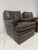 Vintage Brown Leather Chairs, 1970s, Set of 2 For Sale - Image 3 of 17