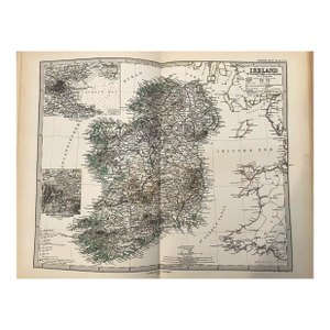 1877 Stieler Map of Ireland