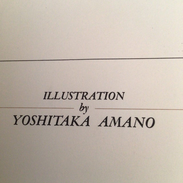 Signed Illustration Print From 1989 "Fanciful Calendar" by Yoshitaka Amano, Produced by Ten Production. For Sale - Image 9 of 11