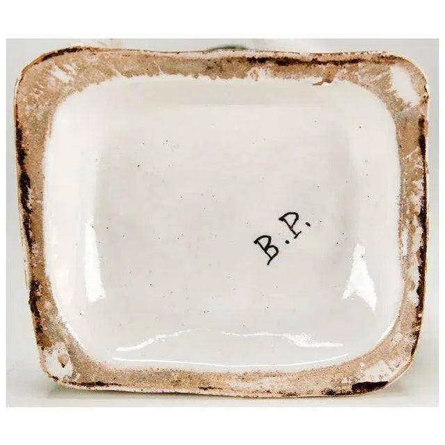 Antique 18th Century Brussels Delft Tin Glaze Faience Pottery Figures Emblematic of the Seasons - a Pair For Sale - Image 9 of 11