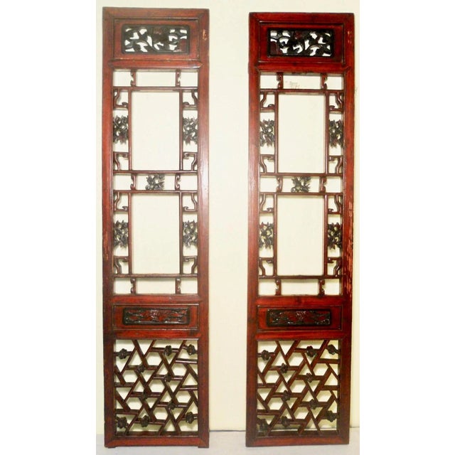 Antique Chinese Screen PanelsCunninghamia wood, Circa 1800-1849 - A Pair For Sale - Image 11 of 11